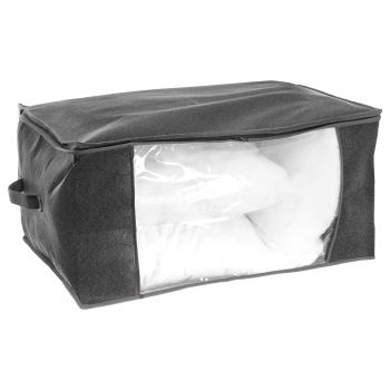 Husă depozitare, cu fermoar, polipropilenă, 60x45x30 cm, negru, Five - 3560239685692