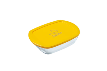 Vas dreptunghiular, cu capac, sticlă termorezistentă, 1.2 l, 18x13x6 cm, Cook&Store, Pyrex - 3426470297608