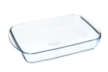 Vas dreptunghiular, sticlă termorezistentă, 2.9 l, 35x23x6 cm, Irresistible, Pyrex - 3426470268578