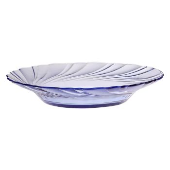 Farfurie rotundă adâncă, sticlă, albastru, 21.5 cm, Beau Rivage Marine, Duralex- 3550190400137       