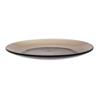 Farfurie rotundă desert, sticlă, maro, 19 cm, Lys Creole, Duralex - 3550190400397