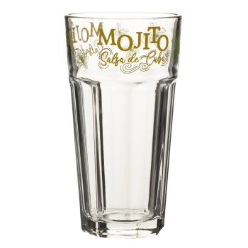 Set 6 pahare mojito/salsa, sticlă, 360 ml, Secret de Gourmet 