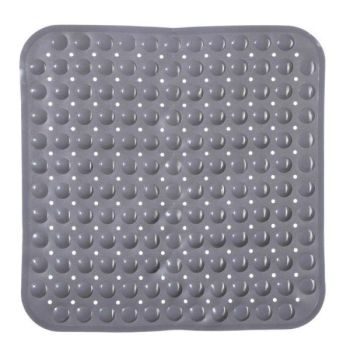 covor baie pvc gri 54 x 54 cm five 3560238344804