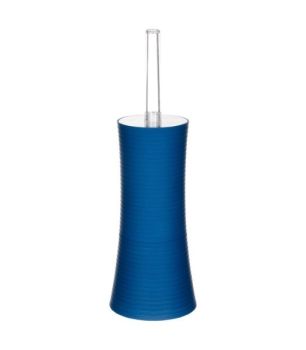 perie toaleta cu suport stripe plastic albastru 38 x 12 cm five 3560239279563