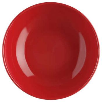Farfurie rotundă adâncă, ceramică, 22 cm, roșu, Colorama, Secret de Gourmet- 3560239426226