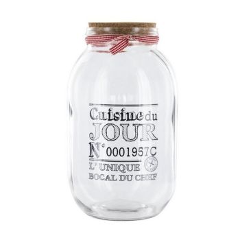 borcan din sticla si capac din pluta 3 l 3561869016269