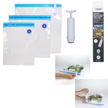 set 4 pungi vidare pompa plastic cook concept 3664944178842