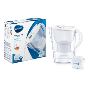 Cană filtrantă + cartuș filtrant Maxtra+, plastic, alb, 2.4L, Marella , Brita - 4006387104948