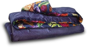 cuvertura matlasata tropical blue bumbac catifea albastru 120 x 220 cm christian lacroix 5404014503840