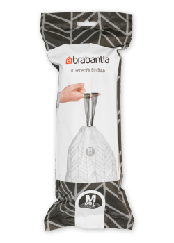 Saci de gunoi, cod M, 20 bucăţi, 60 l, Brabantia - 8710755100338  48966