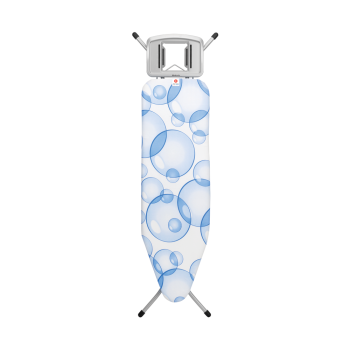 masa de calcat b bubbles perfect flow otel bumbac albastru 124 x 38 cm brabantia 8710755101205