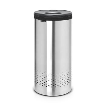 Coş rufe cu capac din plastic, inox, gri+negru 35 l, Brabantia - 8710755103469  47794