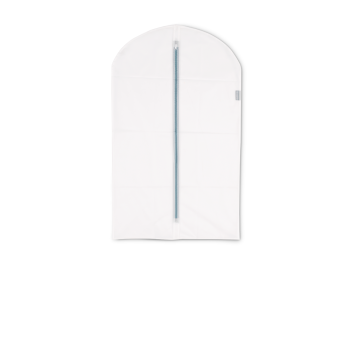 set 2 huse fermoar pentru haine transperent panza 60x100cm essential line 8710755108723