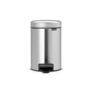 cos de gunoi cu pedala newicon 3l argintiu 8710755113222