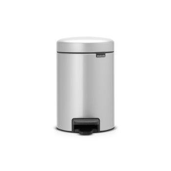 cos de gunoi cu pedala newicon 3l gri 8710755113260