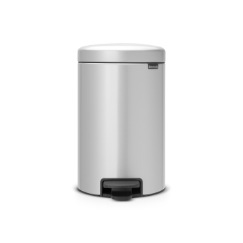 cos de gunoi cu pedala newicon 12l gri 8710755113680