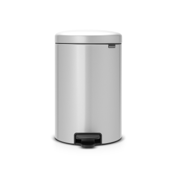 cos de gunoi cu pedala newicon 20l metallic gri 8710755114069