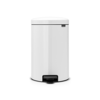 cos de gunoi cu pedala newicon 20l alb 8710755114243