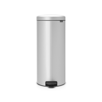 cos de gunoi cu pedala newicon 30l metallic gri 8710755114465