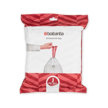 Saci de gunoi, cod J, 40 bucăţi, 20-25 l, Brabantia - 8710755115608  50248