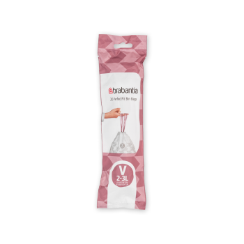 Saci de gunoi, cod V, 20 bucăţi, 2-3 l, Brabantia - 8710755116582  47486