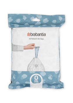 Saci de gunoi, cod O, 40 bucăţi, 30 l, Brabantia - 8710755124846 47135
