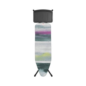 Masă de călcat B cu suport pentru stația de aburi, oţel/bumbac, multicolor, 124x38 cm, Brabantia - 8710755134340 49404