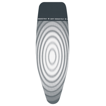 Husă masă de călcat D, gri, bumbac, 135x45 cm, Titan Oval, Brabantia - 8710755135842 49875