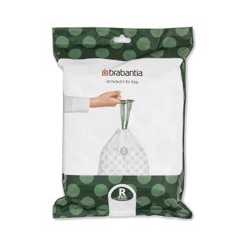 Saci de gunoi, cod R, 40 bucăţi, 36 l, Brabantia - 8710755138546 49418
