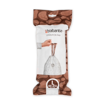 Saci de gunoi, cod L, 20 bucăţi, 40-45 l, Brabantia - 8710755138607