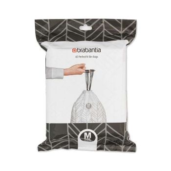Saci de gunoi, cod M, 40 bucăţi, 60 l, Brabantia - 8710755138829 49420