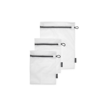 Set 3 saci spălare rufe, plasă, alb, 33x25cm/45x33cm, Brabantia - 8710755149221