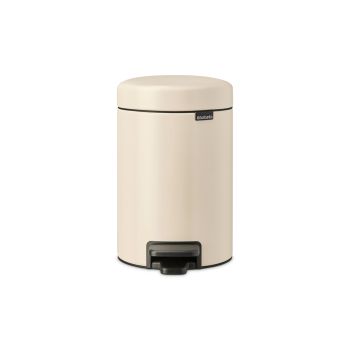 Coş de gunoi cu pedală, bej soft, inox, 3 l, NewIcon, Brabantia - 8710755149887         49885