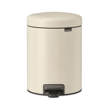 Coş de gunoi cu pedală, crem, inox, 5 l, NewIcon, Brabantia - 8710755149900 49421