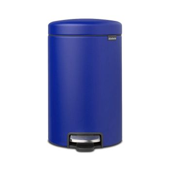 cos de gunoi cu pedala albastru inox 12l newicon brabantia 8710755206863