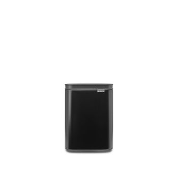Coș de gunoi cu acționare manuală, negru, inox, 4 l, Bo Waste Bin, Brabantia - 8710755222481   