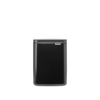 Coș de gunoi cu acționare manuală, negru, inox, 7l, Bo Waste Bin, Brabantia- 8710755222900
