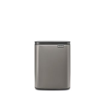 Coș de gunoi cu acționare manuală, platinum, inox, 7l, Bo Waste Bin, Brabantia-8710755222924