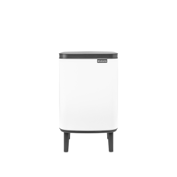 Coș de gunoi cu acționare manuală, alb, inox, 7 l, Bo Waste Bin Hi, Brabantia-8710755227165