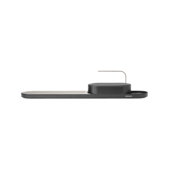 Organizator chiuvetă cu suport  de uscare pentru vase, plastic, gri, 13x15x75.1 cm, SinkStyle, Brabantia- 8710755227783
