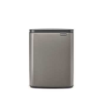 Coș de gunoi cu acționare manuală, platină, inox, 12 l, Bo Waste Bin, Brabantia -8710755230387     