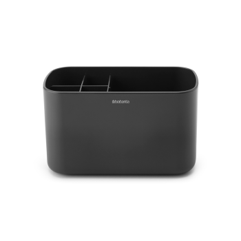 cutie depozitare accesorii baie renew plastic negru 19 6 x 11 x 9 9 cm brabantia 8710755280085