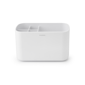 cutie depozitare accesorii baie renew plastic alb 19 6 x 11 x 9 9 cm brabantia 8710755280108