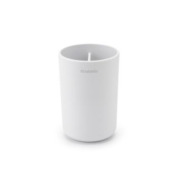 Pahar igienă dentară, plastic, alb, 7.6x7.6x11 cm, ReNew, Brabantia - 8710755280306  50082