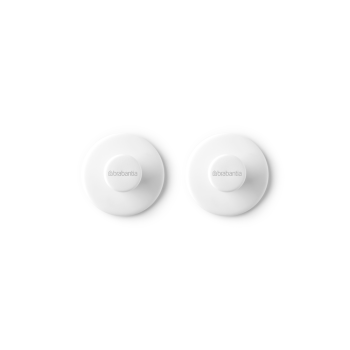 set 2 carlige renew plastic alb 4 8 x 4 8 x 3 cm brabantia 8710755280344