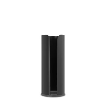 Suport role rezervă hârtie igienică, inox+plastic, negru mat, 13.2x13.2x32.1 cm, ReNew, Brabantia - 8710755280504  50073