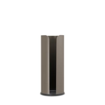 Suport role rezervă hârtie igienică, inox+plastic, platină, 13.2x13.2x32.1 cm, ReNew, Brabantia - 8710755280542