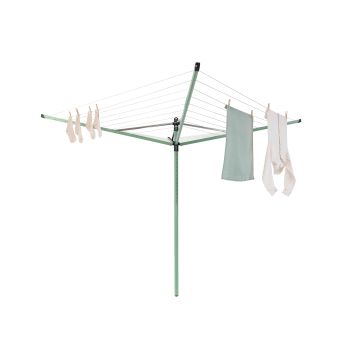Uscător rufe rotativ cu 4 braţe+accesorii, inox+aluminiu, gri, 50 m capacitate de uscare, Lift-O-Matic Advance, Brabantia-8710755290527