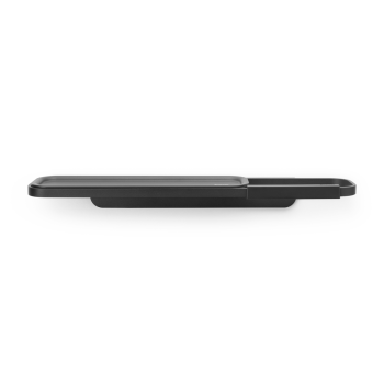 Suport hârtie igienică+poliță depozitare, inox ranforsat cu minerale, negru, 4.4x8.9x42.1 cm, MindSet, Brabantia - 8710755303128  49163