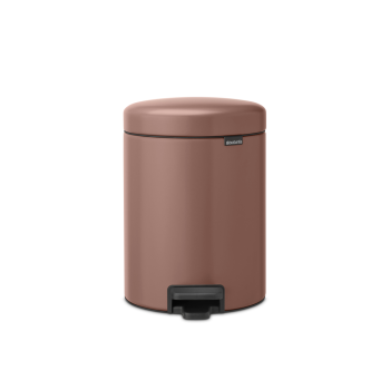 Coş de gunoi cu pedală, cupru satin, inox, 5 l, NewIcon, Brabantia - 8710755233982